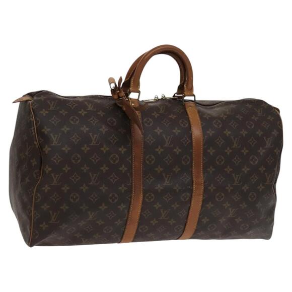 LOUIS VUITTON Monogram Keepall 55 Boston Bag M41424 - Picture 1 of 16